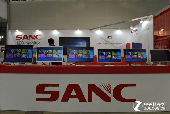 臺北電腦展 SANC品牌液晶展臺新品齊聚